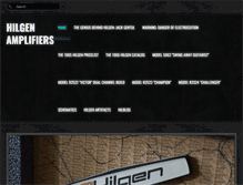 Tablet Screenshot of hilgenamplifiers.net